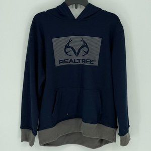 Realtree Boys Gel Logo Navy Hoodie